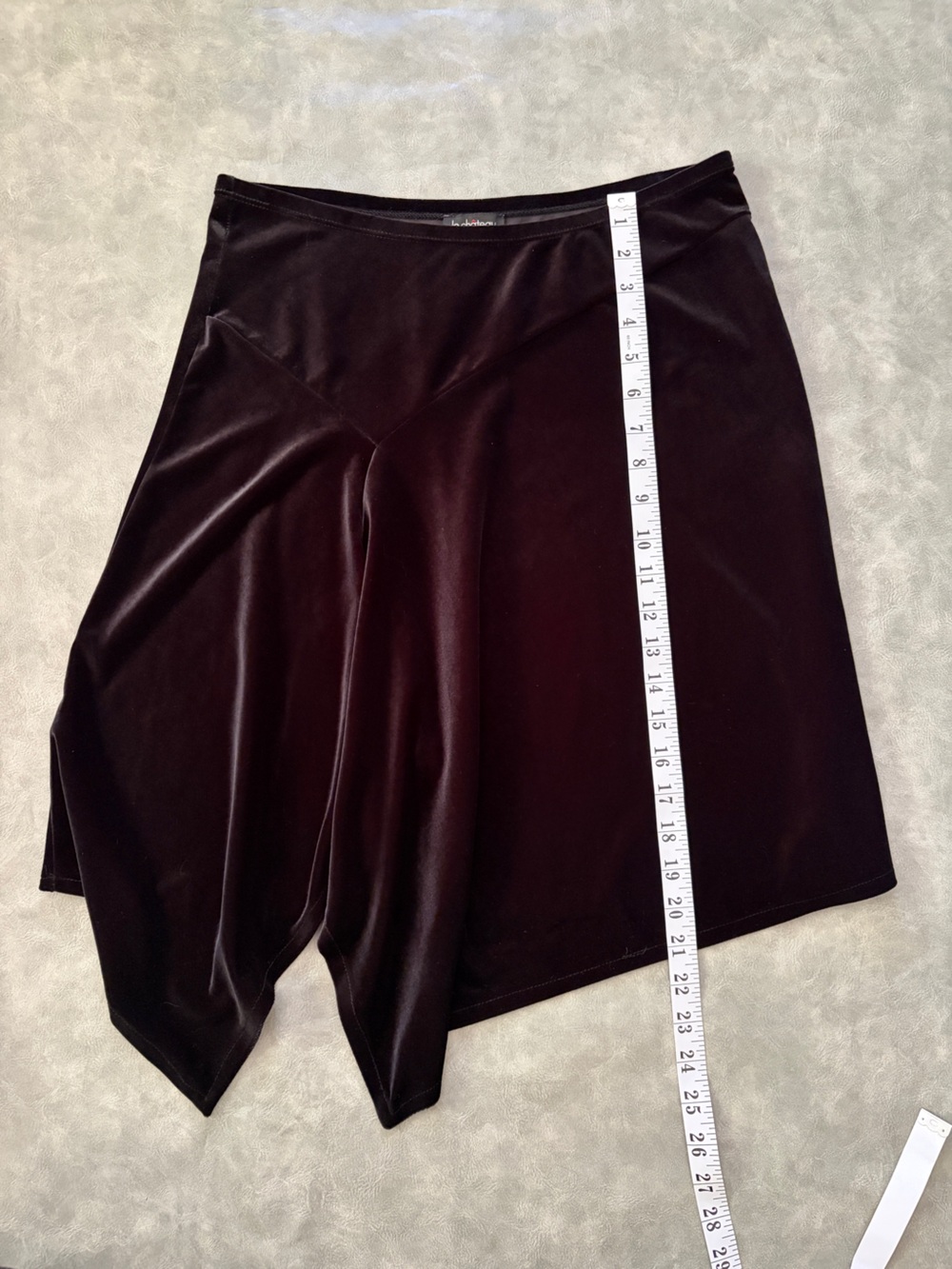 Y2K Le Chateau Black Velvet Skirt Whimsigoth Grunge 2000s Gothic - Picture 7 of 8